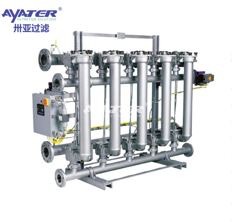 卅亞過濾 列管式碳鋼自清洗過濾器 大面積過濾 楔形網濾芯